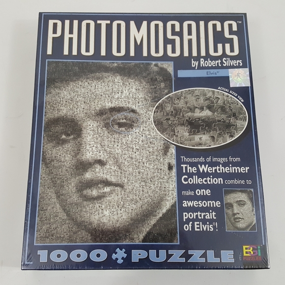 Elvis Jigsaw Puzzle Wertheimer Photomosaic 1000 Pc - Picture 5 of 12